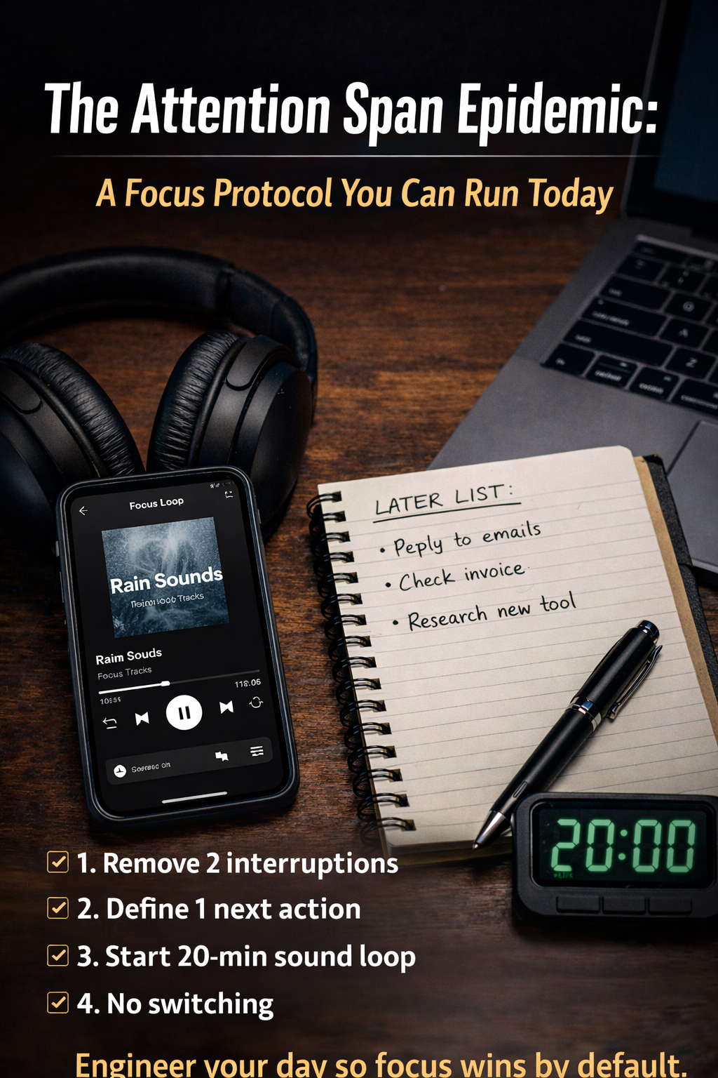 The Attention Span Epidemic: A Focus Protocol You Can Run Today