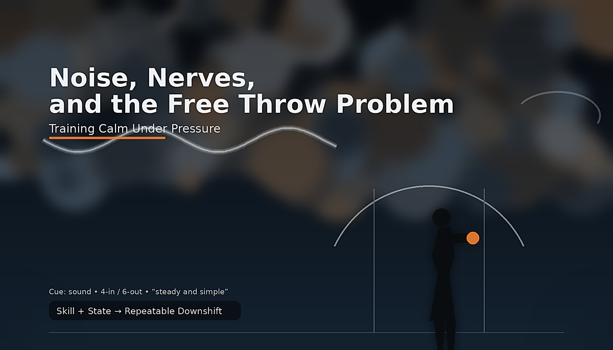 Noise, Nerves, and the Free Throw Problem: Training Calm Under Pressure