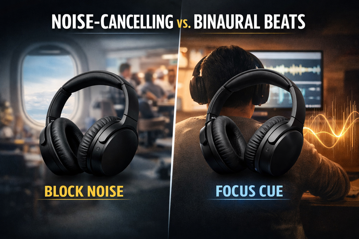 How Binaural Beats Headphones Are Different From Regular Noise-Cancelling Headphones